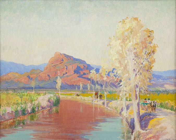 Granite Mountain near Phoenix, 1917; oil on canvas; 24 x 36 inches
